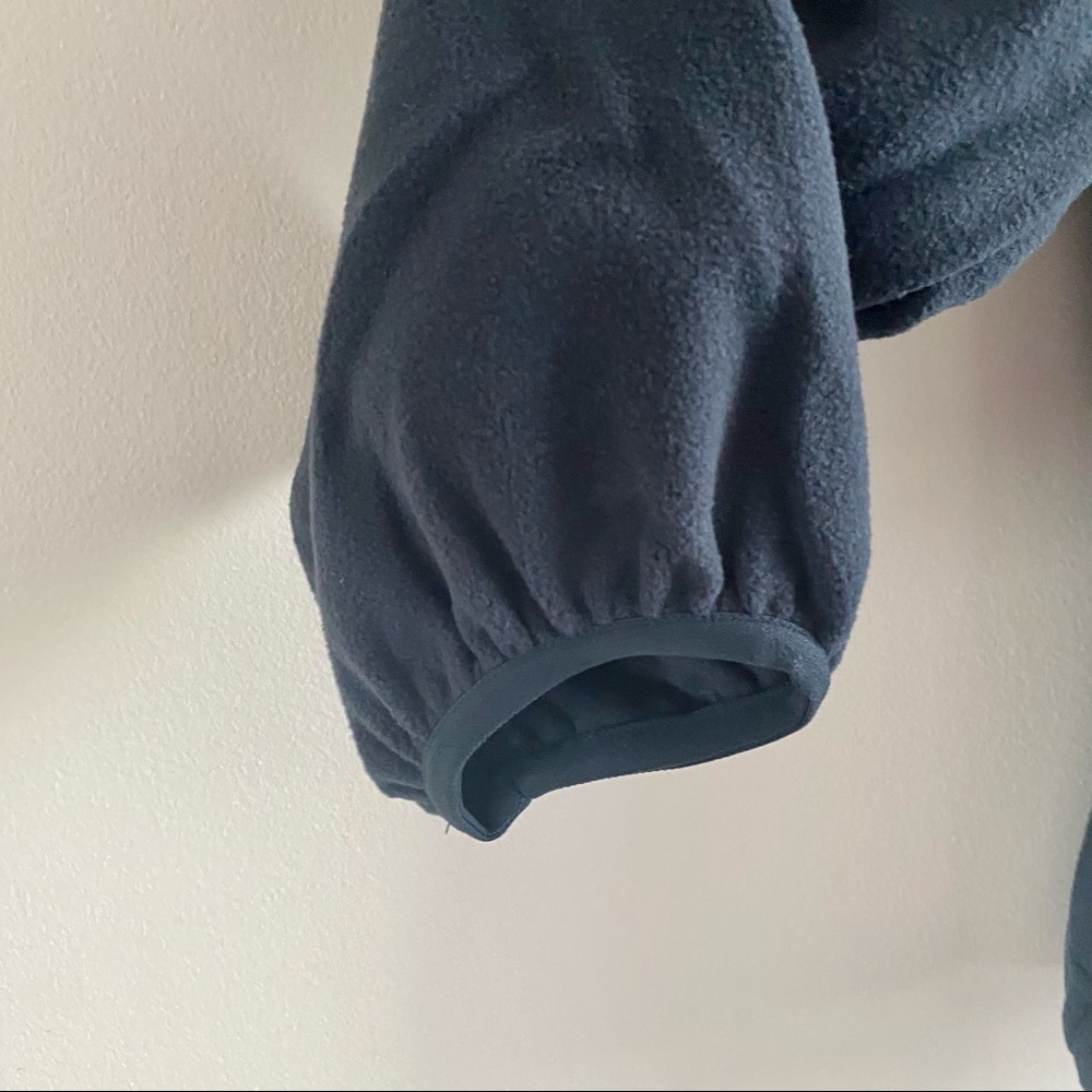 North END NWT Basic Navy Micro Fleece Full Zip Stretch Sweater Lightweight - Picture 14 of 16